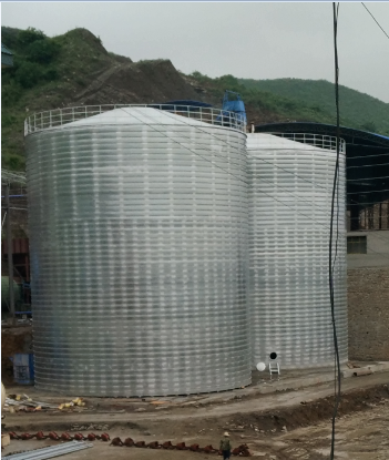 和布克赛尔粮食钢板仓的安装全过程不用热焊接